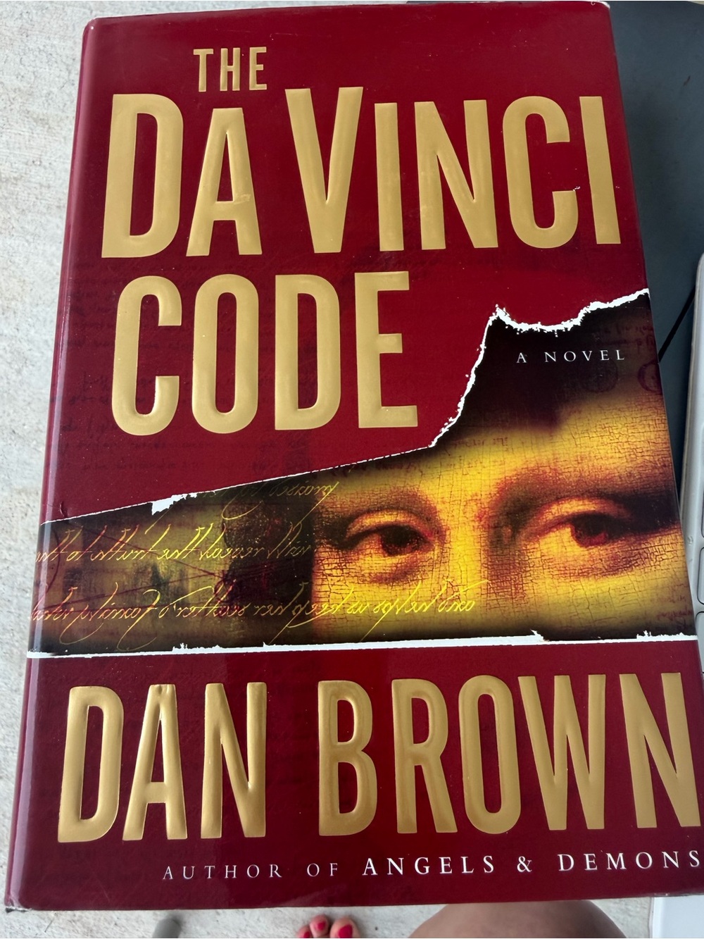 The Da Vinci Code by Dan Brown - Red & Gold Hardcover Coffee Table Book